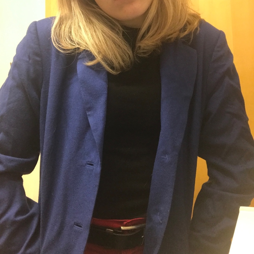 royal blue blazer ! super 80s